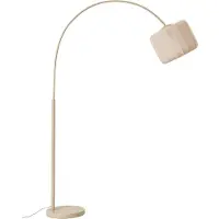 LINDBY Lampadaire , Helin, Beige, Salon / séjour, Tissu / textile, Moderne