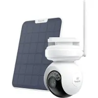 Reolink Altas PT Ultra+Panneau solaire, caméra de surveillance 4K 8MP WiFi 6, enregistrement continu 20000mAh, message ColorX, jusqu'à 512GB carte SD