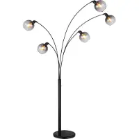 Globo Lampe de pied Seymour Noir