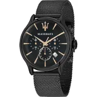 Maserati Chronographe CHRONOGRAPH 100% acier inoxydable noir