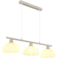 Globo Lampe pendante à 3 lampes Selma brun sable