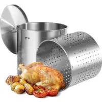Vevor Marmite en Acier Inoxydable 94,6 L avec Panier