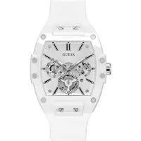 GUESS Montre à affichage analogique 'PHOENIX' blanc