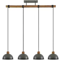 LINDBY Suspension , Durbis, dimmable, Gris, Cuisine, Bois, Vintage / rétro