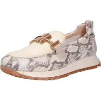 Hispanitas pour femme. PHV253919 Mocassins en cuir Kansas beige (40), 1 à 3 cm, Aucun, Casuel, Imprimé animal