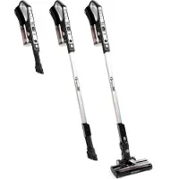 TurboTronic VS280 Cyclonic - Aspirateur-balai sans fil 2-en-1 avec dépoussiéreur - grande puissance d'aspiration - 2 vitesses - batterie 2200 mAH - 180W - accessoires supplémentaires - Noir