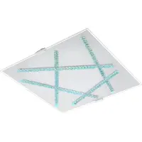 Eglo Lampe de plafond carrée Sorrenta Blanc