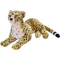 Wild republic guépard Junior câlin 76 cm en peluche beige/jaune