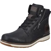 Rieker Bottines à lacets bleu nuit / brun foncé