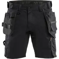 Blakläder 1752 Short De Travail Stretch Bidirectionnel Avec Poches À Outils - Noir - Taille 54