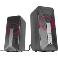 Speedlink Enceintes Stéréo Lavel - - avec rétroéclairage et bluetooth noir