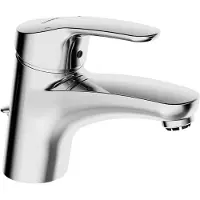 Brumberg 1131183 7833804 Mix Mitigeur de lavabo à levier simple pour basse pression avec garniture d'écoulement Chromé