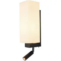 SLV Applique pour chambre à coucher Quadrass noir