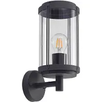 LINDBY - Ojali Applique Murale d'Extérieur Dark Grey/Clear
