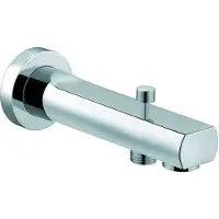 Kludi ZENTA Bec déverseur pour bain avec inverseur, montage mural, saillie 170mm, chrome, 1350105