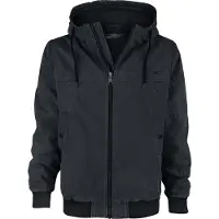 Brandit Manteau d'hiver de - Raimon - S - XXL - pour Homme - noir - Taille L