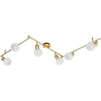 LINDBY Plafonnier , ELAINA, dimmable, Or / laiton, Salon / séjour, Métal, Moderne