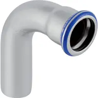 Geberit GE Mapress, acier inoxydable, coude, 90°, d42 mm, 1 pièce.