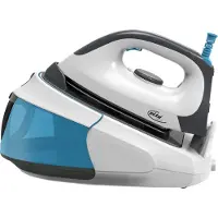 Elta fer à vapeur 2400 Watts, semelle en céramique, bleu