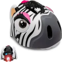 Crazy Safety Zebra, casque vélo, junior, noir/blanc