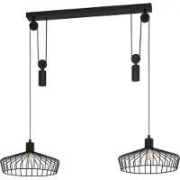 Eglo Lampe suspendue salle à manger Winkworth avec deux capotes