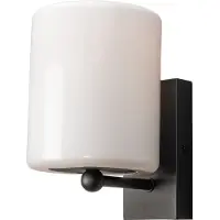 Konstsmide Applique Portici noir avec fenêtre blanche