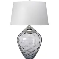 Elstead Lighting Samara Lampe de table E27 72cm Nickel poli Hepplewhite-gris clair (620 lm, E27)