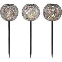LINDBY Luminaires d'extérieur , Vilani, Gris, Terrasse, Métal, Oriental