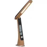 Globo Lighting Lampe de bureau Averie en bois avec horloge