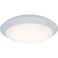 Brilliant Plafonnier à LED blanc pour l'extérieur | Plafonnier IP66 | 12W 1400 lumens 4000 Kelvin | Plastique