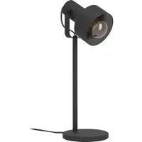Eglo Lampe de bureau noire Casibare