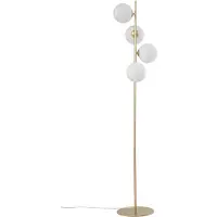 LUCANDE Lampadaire , Isandro, Or / laiton, Salon / séjour, Métal, Moderne