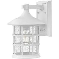Elstead Lighting Applique d'extérieur Freeport, blanc texturé, 1xE27x40W, composite, dimensions : 30,1 x 20,7 x 23,2 cm, IP44,