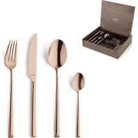 Amefa Metropole Copper 1170 ménagère 24 pièces avec coffret en bois