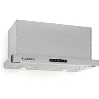 Klarstein Vinea Hotte murale escamotable plate 60cm 610m³/h classe A - argent