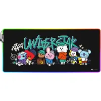 Bt21 Led Xxl Mouse Pad Noir