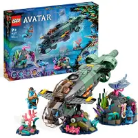 LEGO 75577 Jouet sous-marin Avatar Mako à construire The Way of Water Set avec poissons étranges & figurines de raies pastenagues, cadeau pour les enfants de 9 ans et plus