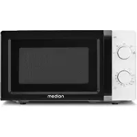 Medion Micro-ondes petit format (20 litres, 700 watts, compact et peu encombrant, 5 niveaux de puissance, fonction décongélation, fonction minuterie, MD11475)