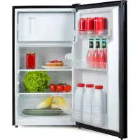 Primo PR145FR Réfrigérateur table top avec congélateur - Capacité 80 litres - Noir - - Réfrigérateur table top indépendant - Réfrigérateur avec congélateur