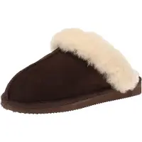 Shepherd Pantoufle crème / brun foncé