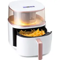Klarstein Friteuse Sans Huile avec Fonction Vapeur, Friteuse Air Chaud Air Fryer XL 1500W, Mini Friteuse Electrique Sans Huile, Airfryer 7.5L, Tactile, Minuterie, Température Réglable, 16 Programmes