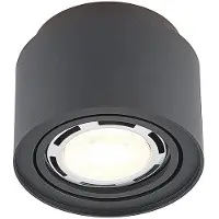 Arcchio Plafonnier , Walisa, dimmable, Noir, Salon / séjour, Aluminium, Moderne