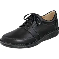 Finn Comfort Chaussure à lacets 'Schnürschuh Herren 01111 060099 Echtleder in schwarz' noir