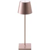 Sigor Lampe de table à accu Nuindie 380mm or rose