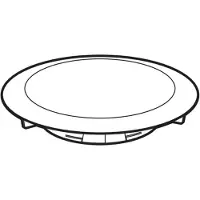 Geberit Ablaufdeckel Duschwanneneinlauf d90mm, SH 30-50mm, weiss, 1 Stk.