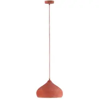 LINDBY Suspension , Fiona, dimmable, Orange, Salon / séjour, Béton, Méditerranéen