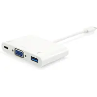 Equip 133462 station d'accueil USB 3.2 Gen 1 (3.1 Gen 1) Type-C Blanc
