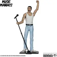 Mcfarlane Toys Music Maniacs Rock Freddy Mercury 15 Cm Figure Bleu