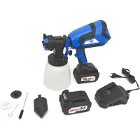 HBM 20 Volt 4.0AH Portable Electric Paint Sprayer Including 2 Battery