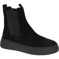 Gabor Bottines à lacets 'Schnürstiefel Damen 73-540-17 Echtleder in schwarz' noir